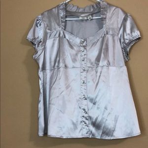 Cato, silver button up